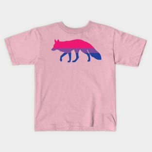 Pride Animals- Bisexual Fox Kids T-Shirt